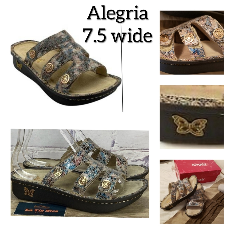 Alegria Slip On Sandke With Strap Detail-dinah-fawn Dottie